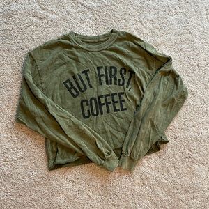 Green Crop Top
